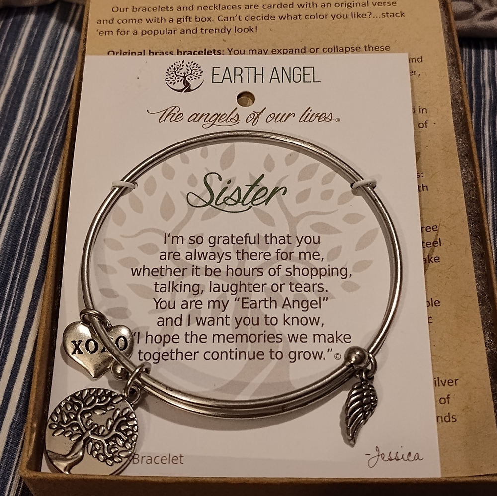 NWT! Earth Angel Sister Bracelet